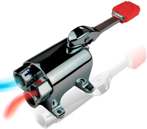 Repuesto Técnico | Grifo Pedal Mezclador con Palanca de Presión Antideslizante | Control de Agua Fría y Caliente sin Contacto | Ideal para Cocinas Industriales y Entornos Sanitarios