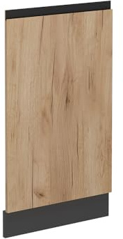 Vicco Frontale lavastoviglie R-Line, Rovere dorato, 45 cm | Lavastoviglie completamente integrata 45cm · Senza piano di lavoro · Abbinato al frontale cucina · Liberamente combinabile