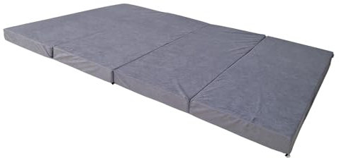 Natalia Spzoo – Doppel Klappmatratze 200 x 140 x 8 cm – Faltbare Matratze für erholsamen Schlaf – Vielseitige Gästematratze und Bodenmatratze (1008)