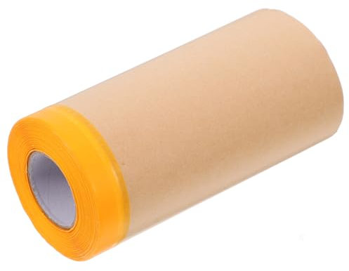 HEALEEP Carta di Mascheratura in Carta Kraft Pre-adesivata per Verniciatura Auto e Arredamento, Pellicola Protettiva Versatile per Professionisti e Hobbisti