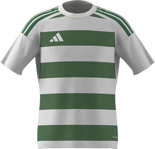 adidas unisex - barn Hooped26 Jersey Kids Shirt, white/team green, 13-14 Years
