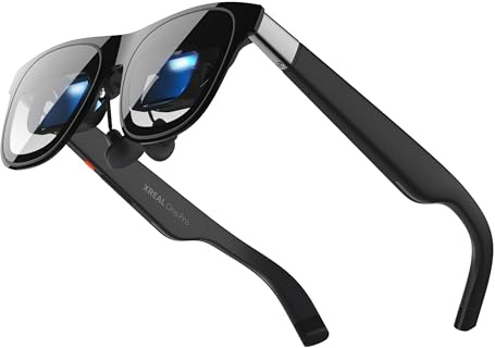 XREAL One Pro AR Lunettes, Réalité Augmentée Puce X1,REAL 3D,XR Glass 3DoF Natives,Optique X-Prism 57° FOV, Écran HD171 120Hz,pour iPhone17/16/15,SteamDeck,USB‑C DisplayPort Appareils,M(IPD57–66mm)