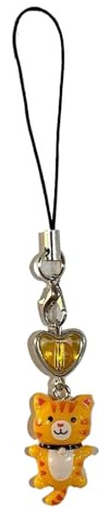 Phone Charm Cat, Cute Anti-Loss Key Ring Bracelet with Dangle Cats Charm and Chain Bangle, Stylish Accessory for Mobile Phone Keys Purse Decoration, Everyday Use Girls Women 4.53x0.71x0.79in