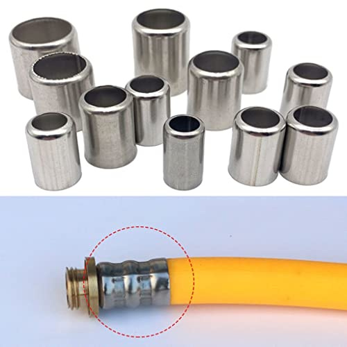 LOABXYUZ Schlauchanschluss 11,5 mm-18 mm, 50 Stück, Presshülsen für Hochdruckschlauch aus Edelstahl, für Heimwerker- und Landwirtschaftsanwendungen (16 mm)