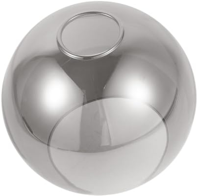 TEHAUX 15 cm E27 Glaslampenschirm Kugelform Rauchglas | Ersatz Lampenschirm, Für Pendelleuchten Und Tischlampen, Elegantes Design, Hohe Lichtdurchlässigkeit, Einfache Montage