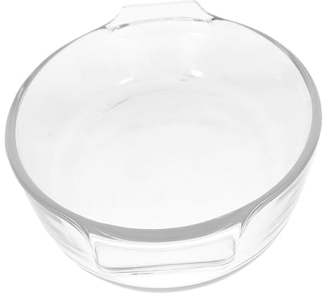 INOOMP Hochtemperaturbeständige Glasschale mit Doppelgriffen Ovaler Borosilikat-backofenform für Backen Braten Servieren Mikrowellen Spülmaschinengeeignet Vielseitig für Kuchen Aufläufe