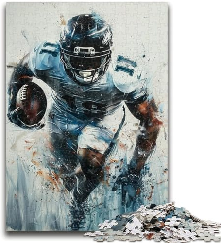 Puzzle für Erwachsene, 1000 American-Football-Spieler, Puzzle für Erwachsene, lustige Spiele, jedes Teil ist einzigartig – anspruchsvolles Familienspiel (50x75cm)