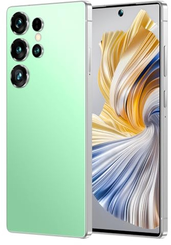 COTSRGT S25 Ultra 5G/4G Cellulari Android 14, Smartphone 7.3 HD Sbloccato, 16GB RAM 1TB ROM, Fotocamera 78MP 108MP, 7800mAh, Telefono Dual SIM-Free, Caricabatterie Rapido/Face ID/GPS,Green-7.3 Inch