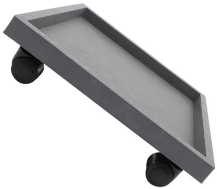 DOITOOL Supporto per Vasi di Fiori con Ruote, Vassoio per Piante da Interno ed Esterno, Base a Rullo in Pp e Resina 290mm, Mobile e Riutilizzabile per Giardino, Balcone e Patio