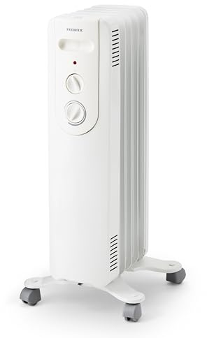 Adax NOVA 15 – Radiatore ad Olio 1500W | Stufa Elettrica con Termostato Regolabile, Silenziosa e Sicura | Riscaldatore Elettrico Portatile con Ruote, Protezione Antiribaltamento, Design Norvegese