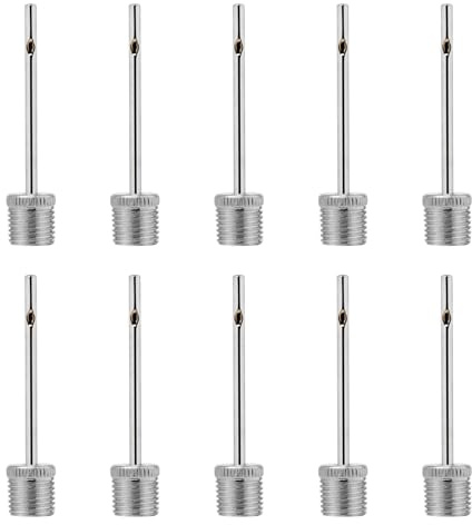 Ball Pumpe Nadel, 10 Stück Ballpumpennadel, Edelstahl-Luftpumpennadeln, Ballpumpen Aufblasnadel, Silber Ventiladapter Aufblasbare Nadel Für Basketball, Volleyball, Fußball, Sportbällen