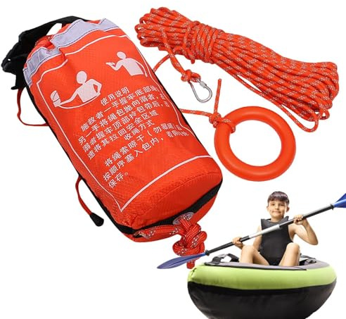 Dispositivo di galleggiamento lanciabile, salvagente per la sicurezza 'acqua, anello in schiuma resistente con colori vivaci, maniglie facili da impugnare, ideale per piscine, spiagge, barche o