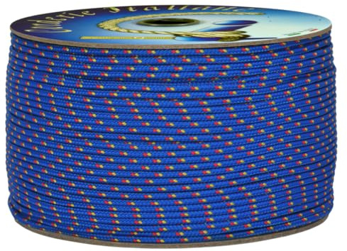 Corderie Italiane 6037842-00 Aficiones Fantasy Trenza, 3,0 Mm-40 Mt, Azul