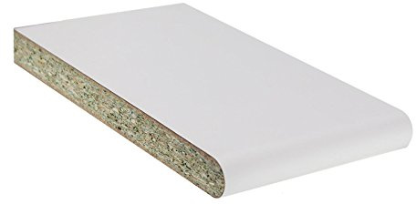 White, 150mm 5m Long Laminate Window Board Cill Moisture-Resistant 23mm Chipboard UPVC Plastic Internal Sill Polyboard Duraboard