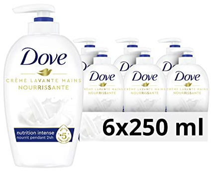 DOVE Waschcreme, Pumpe, Original, 250 ml, 6 Stück (6 x 250 ml)