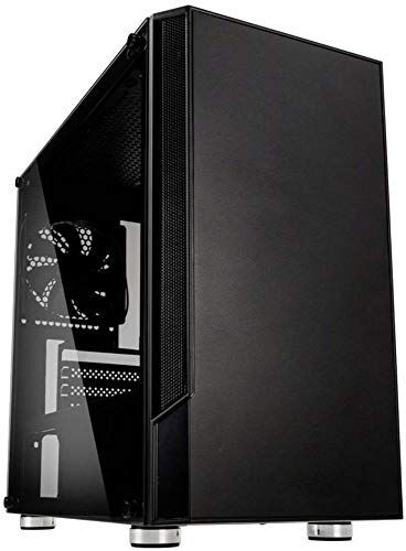 KOLINK Citadel Micro-ATX Gehäuse Computergehäuse, PC Hülle, PC Case, PC Gehäuse Klein, PC Gehäuse für Wasserkühlung, Computer Gehäuse, Schwarz, 2X Lüfter vorinstalliert schwarz