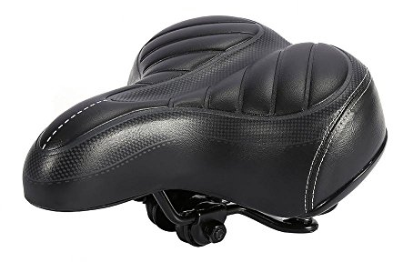 Sillín de bicicleta Sillín de bicicleta Sillín de bicicleta de ciudad Cojín ultra suave Más grueso Bicicleta de montaña Asiento negro mate