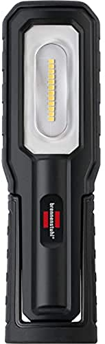 Brennenstuhl LED Akku Handleuchte HL 700 A/LED Arbeitsleuchte für außen IP54 (700+100lm, inklusive USB-Ladekabel, bis zu 10h Leuchtdauer, LED Taschenlampe mit Magneten und Haken)