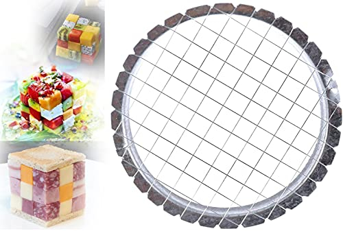 2 pcs Dicer, Egg Salad Masher, Portable Breakfast aid, Mirror Polished Hard and Durable Stainless Steel,Cut into Squares, Decorate The Meal.