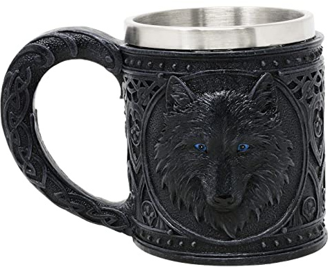Pichet loup loup noir - cruche, loup, animal, mystique, fantastique
