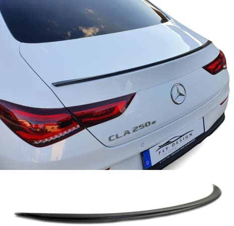 FLY DESIGN Heckspoiler, Hecklippe, Spoilerlippe passend für Mercedes CLA Klasse C118, flexibel, leicht, waschanlagenfest, viele verfügbare Farben