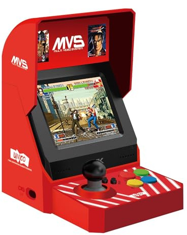UNICO SNK MVS Mini Arcade, 45 Licensed Classics Games, Including The King of Fighters, Metal SLUG, Supports Large Screen HDMI Output/2 Gamepad Ports