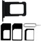RDNKVB Estendi la compatibilità del tuo iPhone 11 con il supporto SIM-Tray e il set di 4 adattatori SIM - Nero