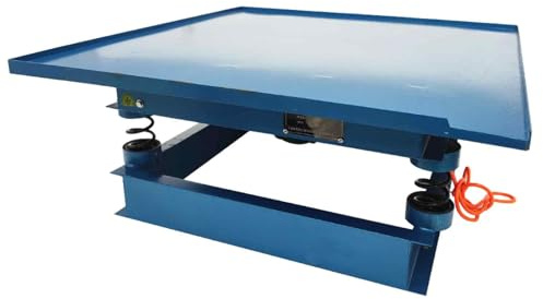 BEILOCKERY 220V 31.5×31.5 Concrete Vibration Compactor, 440 Pounds Load Capacity, Platform Vibrating, Thickened Steel Plate Countertop, Concrete Vibration Table