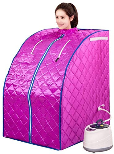 Vaporizador de Sauna, SPA Perezoso, vaporizador de Sauna portátil para el hogar, Tienda de Sauna Liviana Individual de Gran Capacidad de 2 litros, SPA de Cuerpo Completo para Terapia de desintoxicac
