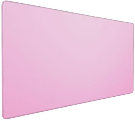 Rosa Mauspad 800 x 400 x 3 mm,XXL Gaming Mauspad Rosa,Verlängertes Groß Mauspad Schreibtischauflage,Wasserdicht Mauspad,Genähte Kanten Mauspad,rutschfeste Gummibasis,Mauspad Gamer,Geschenk Y-793