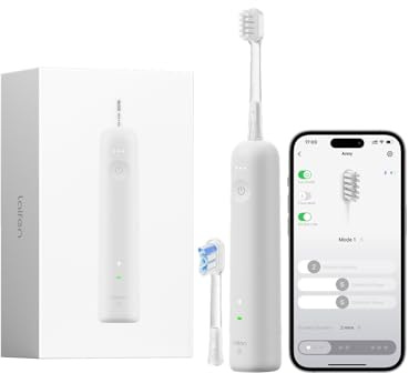 Laifen Wave Special Spazzolino Elettrico Sonico con Oscillazione & Vibrazione Dotato di App, 2 Testine di Ricambio, IP68 Impermeabile, Ideale per Viaggi(Grigio)