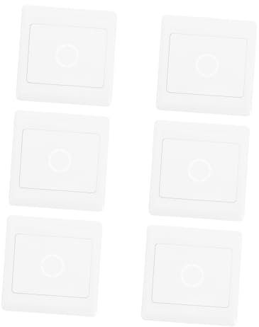 HOMSFOU 6piezas Cubierta De Caja Eléctrica Blanca Resistente Intemperie Para Caja De Conexiones De Tapa De Interruptor De Luz Para Uso Interior y Exterior