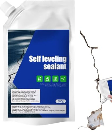 Cement Crack, Filler Outdoor, Concrete Repair Sealant, 5.51x8.66 Inches, Fast Drying Adhesive Glue, 500ml Tube with Bonding, Ideal for Deck, Driveway, Wall, Pool, Window, Tile