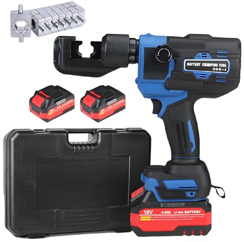 Electric Hydraulic Cable Lug Crimper Pliers, Rechargeable Crimping Tool, Electrical Terminal Cable Wire Fiber Crimper Kit, Industrial Portable Electric Hydraulic Cable Lug Crimper,CD70