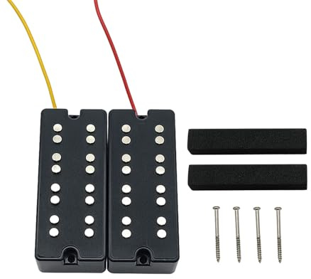 Double Coil Tonabnehmer für E-Bass, Hals und Steg, Gitarrenteile, 4 Saiten, Bass-Tonabnehmer, doppelte Geräuschreduzierung, Tonabnehmer