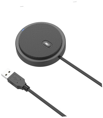 SEWACC Microfono Condensatore USB con Filtro Pop Antivento e Supporto Treppiede Microfono Omnidirezionale per Conferenze Gaming e Registrazioni Vocali Set Completo Nero