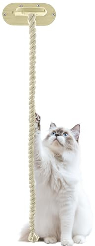 Katzen-Aktivitäts-Kletterseil – Hängende Sisalschnur, Fenstersauger, Spielerisches Spielzeug, 150 Cm, Kratzspielzeug | Interaktive Brücke Für Zuhause, Wohnung, Schlafsaal, Wohnzimmer, Schlafzimmer, Ba