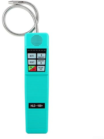 Detector de fugas halógeno HLD-100+ para sistemas de aire acondicionado y refrigeración, pantalla LED de doble color, control inteligente por microprocesador
