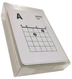 POXZSFX Poster sugli accordi per chitarra Strumento educativo giocoso che aiuta i chitarristi principianti a identificare gli accordi in modo efficiente con i colori Poster per