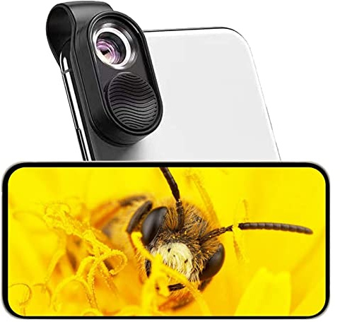 Microscopio, Microscopio de teléfono móvil tamaño 100x HD Digital Lentes ópticas con Clip Universal for teléfonos Inteligentes