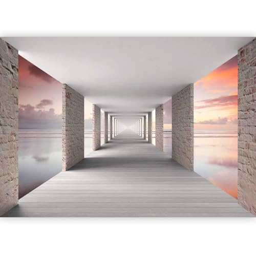 Fotomurale murando Carta da parati 300x210 cm TNT Murale alla moda Decorazione da Muro XXL Poster Gigante Design Carta per pareti cielo tunnel prospettiva c-C-0005-a-d