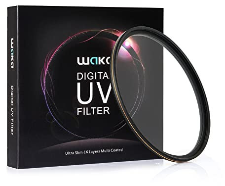 MC 49mm UV Filter - Ultra Slim 16 Layers Multi Coated Ultraviolet Protection Lens Filter for Canon Nikon Sony DSLR Lens