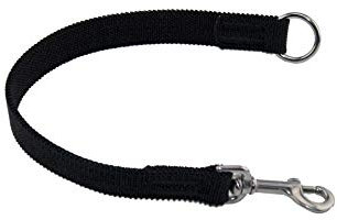 LENNIE Ruckdämpfer/elastisches Gurtband/Verschiedene Größen/Hunde-Leinen-Adapter [15 mm, Edelstahl]