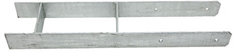 b2 Pfostenträger Pfostenanker H-Form verzinkt 161x8x800 mm