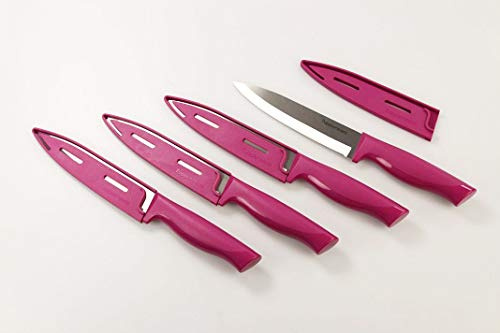 TUPPERWARE Messer Essential-Serie lila groß Universal Universalmesser (4)