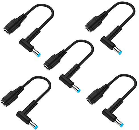 NEUE DAWN Netzteil Kabel Stecker Konverter für HP Laptop Pavilion EliteBook | Chromebook 1040 G3 355 G1 G2 350 Laptop Tip Adapter 7,4 x 5,0 mm auf 4,5 x 3,0mm 5 Stücke DC Dongle Spitze Stecker Konverter