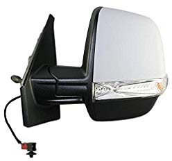 SPECCHIO RETROVISORE SINISTRO MECCANICO CON FANALINO CON PRIMER 2 VETRI PER DOBLO 2009> MODELLO CARGO