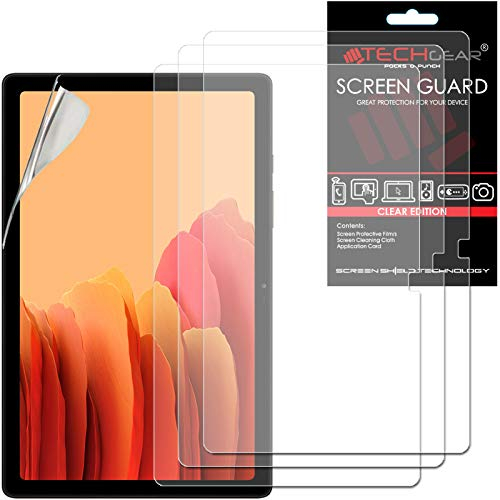 TECHGEAR 3 Pack Galaxy Tab A7 10.4 Screen Protectors (SM-T500 / SM-T503 / SM-T505 / SM-T509), Ultra CLEAR Screen Protector Guard Cover Designed for Samsung Galaxy Tab A7 10.4 2022/2020