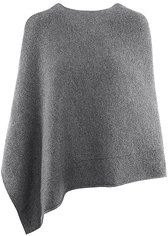Giesswein Merino Lambswool Poncho - Damen Feinstrick Überwurf aus Merinowolle, Wool Cape, Frauen Strick Cardigan, XXL Umhängetuch