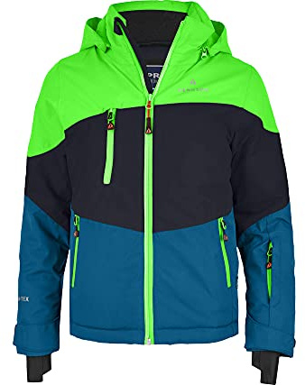Bergson Volker neo (Maxi) | Kinder Skijacke - Kinder Skijacke Maxi (extra weit), Spezielle Passform für kräftigere Kinder, Mehr Weite an Bauch & Hüfte, Wasserdicht (20.000 mm), Höchste Atmungsaktivit